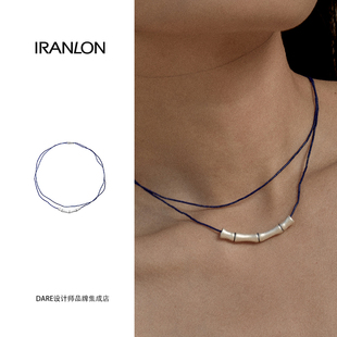 Dare买手店 iranlon自然论 超细青金石竹节项链小众高级百搭首饰