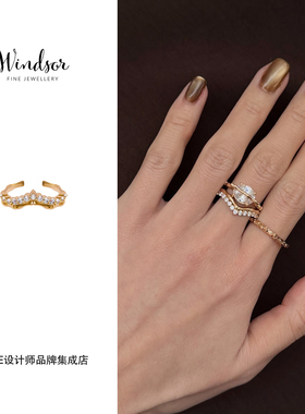 Dare买手店 LHwindsor温莎珠宝 小皇冠戒指原创设计欧美度假首饰