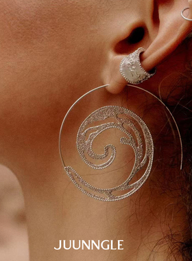 Dare买手店JUUNNGLE LAB生命树抽芽耳环原创设计夸张个性耳饰度假