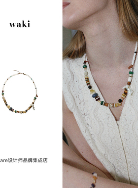 waki丛林谜语贝壳串珠项链