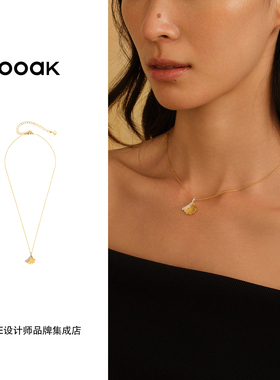 Dare买手店 ooak 正品 银杏叶闪耀项链复古精致百搭小众首饰高级