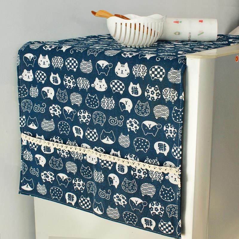 日式和风冰箱防尘罩盖布洗衣机防尘布双开门单开门冰箱罩盖巾布艺,居家布艺,桌布,淘宝优惠券,粉丝福利购,淘宝优惠卷