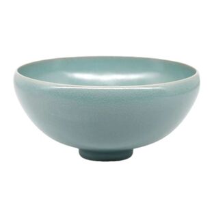 渌水山房 仿北宋汝窑天青釉大碗 水洗 仿汝窑清凉寺官窑遗址釉面