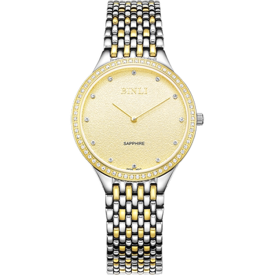 正品专柜宾利表情侣手表男表女表超薄带钻男士钢带石英表女士8010