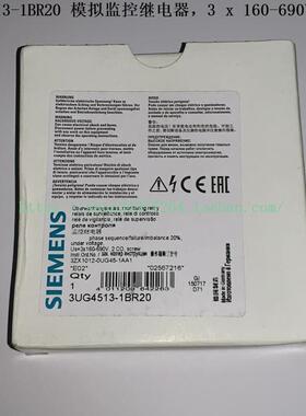 议价SIEMENS 模拟量监控继电器 3UG4513-1BR20 3UG4513-2BR20