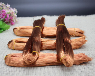 手工diy串珠用铜线 编织琥珀招财树珍珠发财树水晶摇钱树铜丝0.43