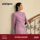 皮皮狗25秋冬新品 饰线迹 肩部装 女士半高领羊绒套衫 手钉织标合体版