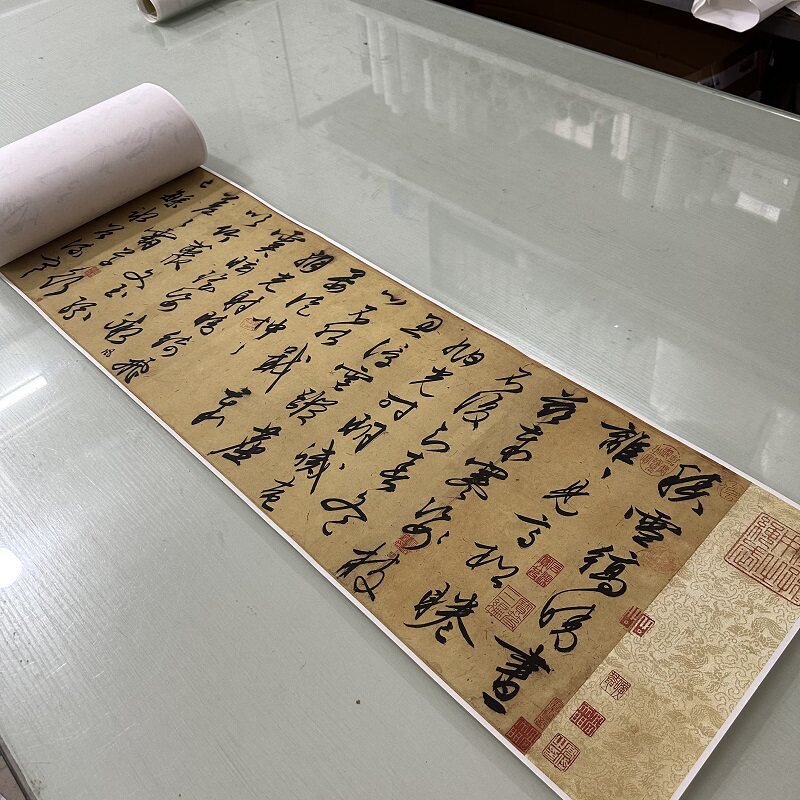 高清艺术喷绘画芯字帖学习卷轴画