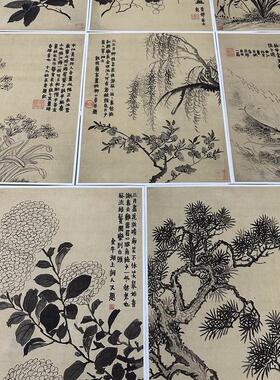 高清艺术喷绘画芯宣纸绢布卷轴画