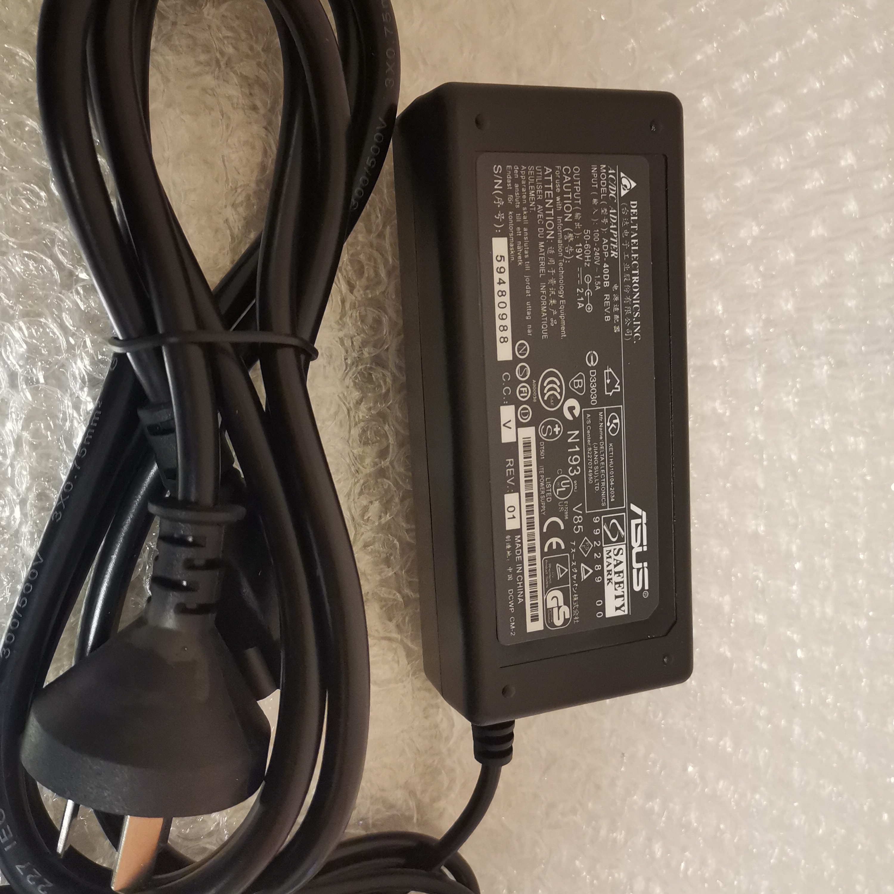 华硕LCD液晶显示器电源适配器MS246H MS202D ML239H充电器19V2.1A