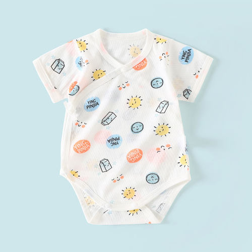 纯棉新生儿衣服短袖工厂直销夏季