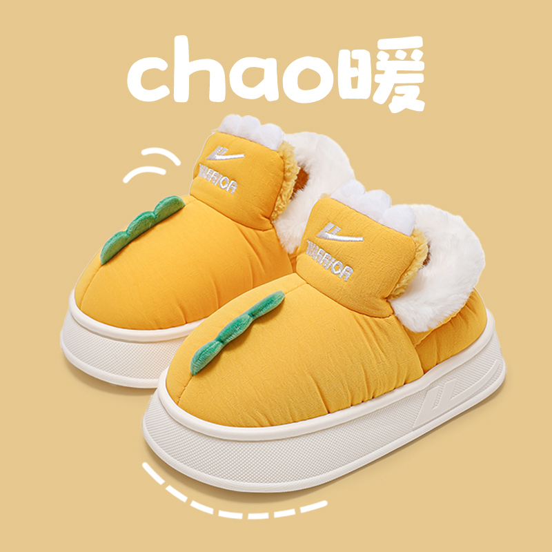 回力儿童包跟棉拖鞋加绒加厚