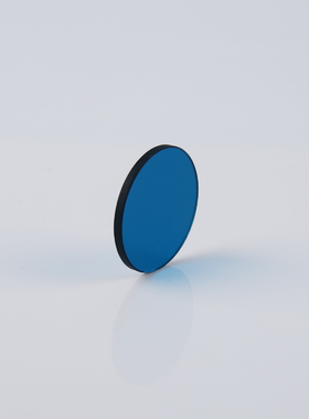 QB23有色光学滤光片 青蓝色玻璃 可见吸收滤波片 圆形 直径70*2mm
