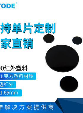 IR700红外滤光片，耐磨压克力(PMMA)塑料材质 Φ45*1.65mm