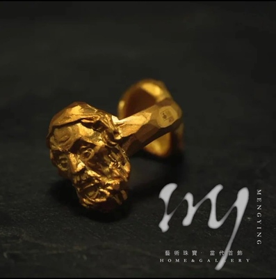 My Jewelry | 双面神Janus 戒指指环银镀金个性独特小众前卫