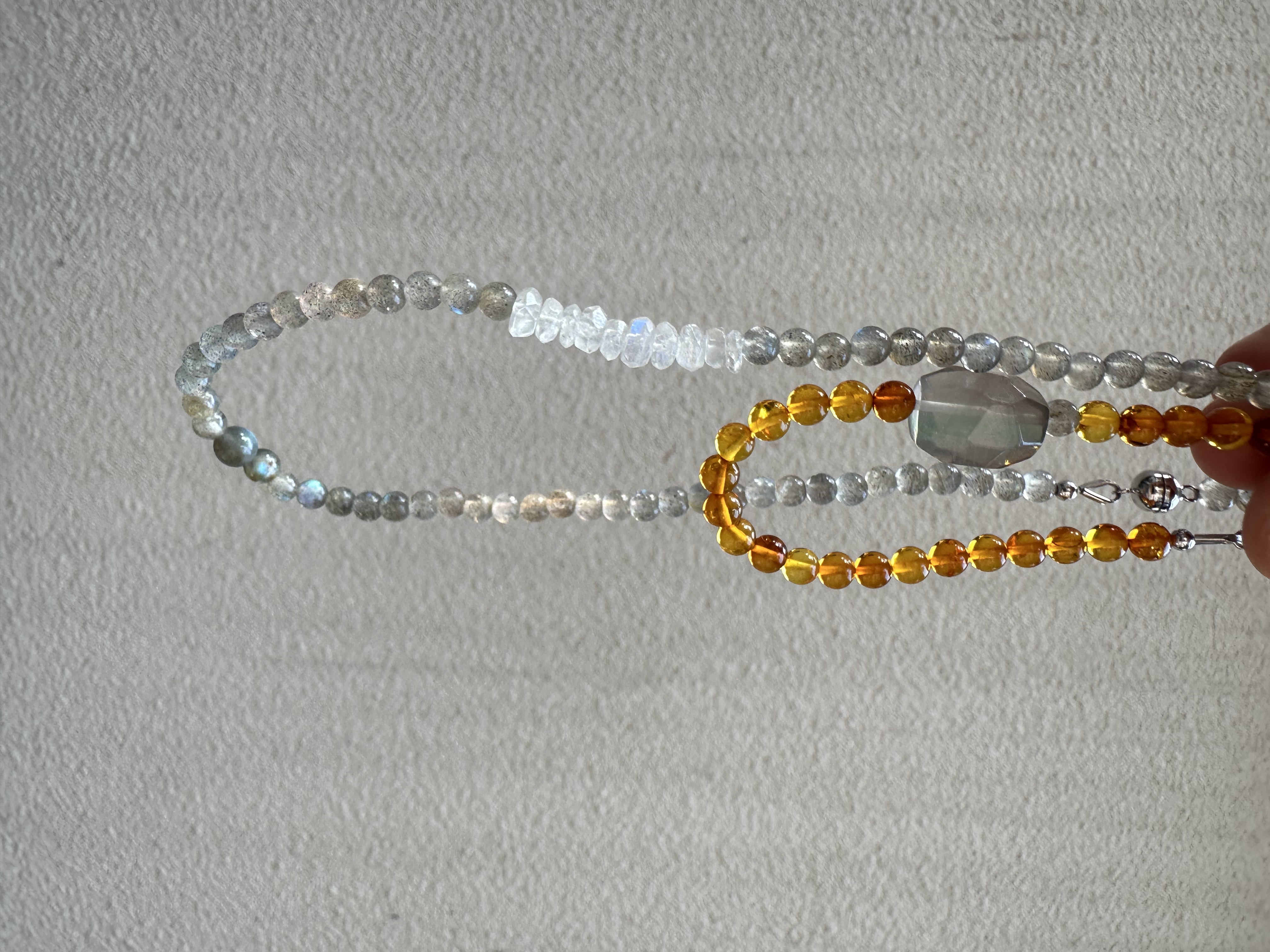 My Jewelry | 多功能乐高组合项链手链多用组合月光石琥珀拉长石