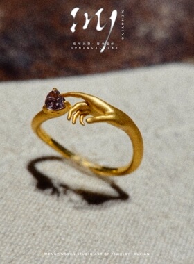 天然彩钻石黄钻粉钻戒指14k黄金