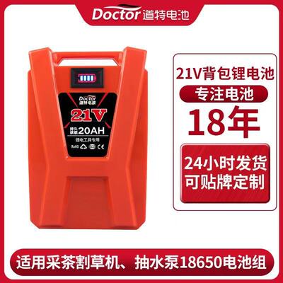 道特18V21V背包锂电池通配三元动