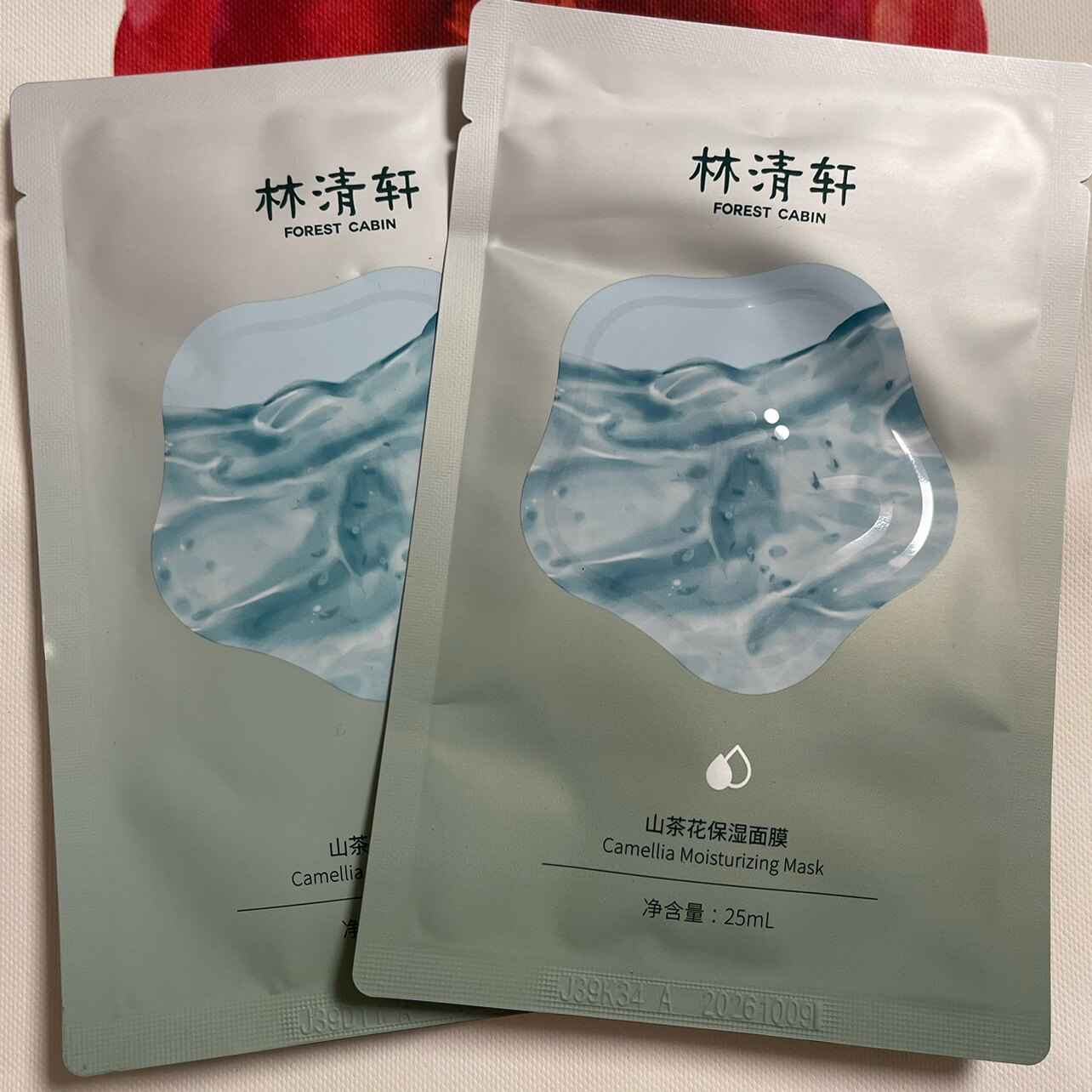 林清轩山茶花保湿面膜*2片新日期