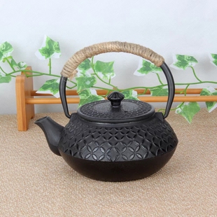 日本南部老铁壶铸铁壶煮茶器纯手工进口生铁铜钱壶水保温加热茶壶