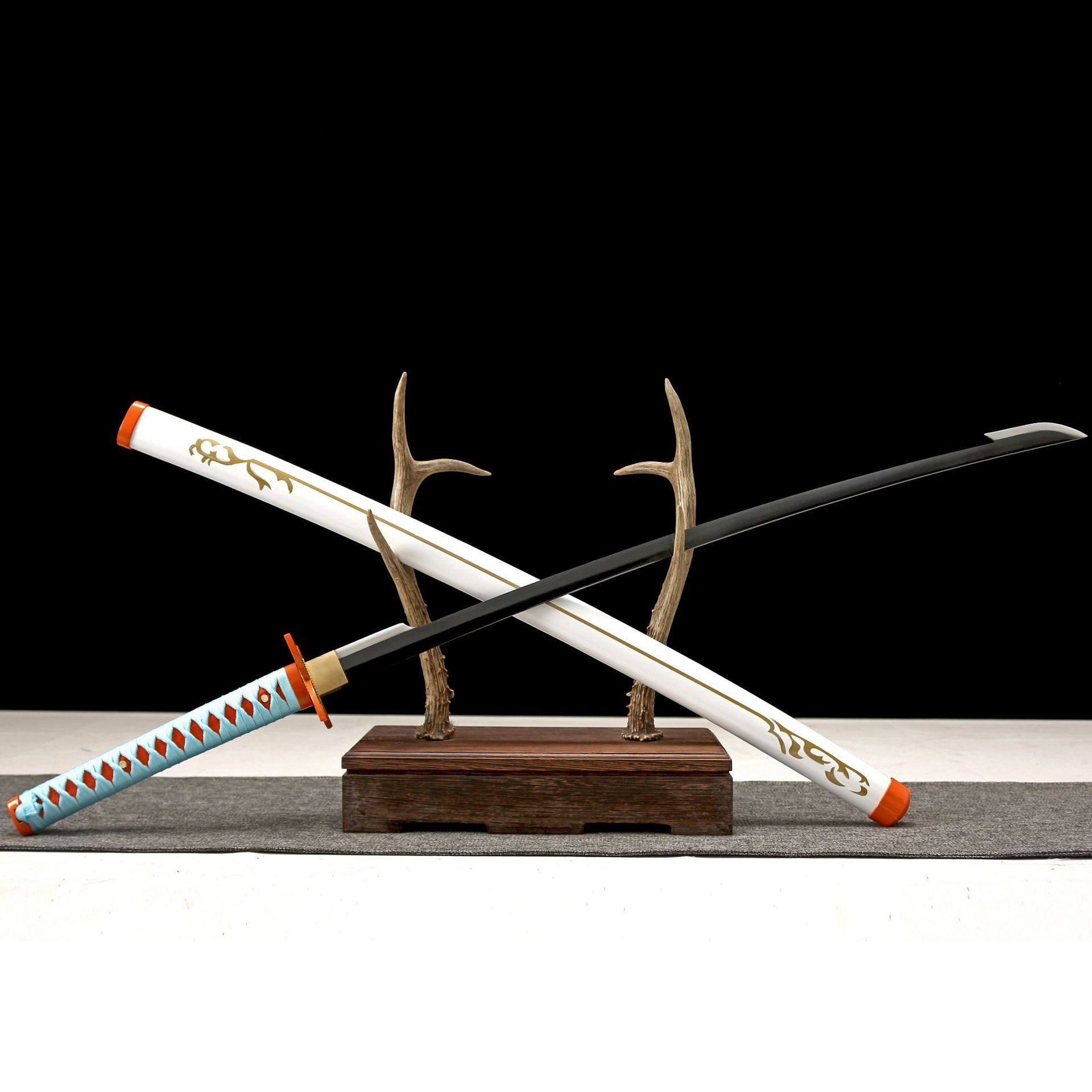 龙泉市刀剑1045碳钢手工锻打鬼灭之刃动漫蝴蝶忍指挥刀宝剑未开刃,特色手工艺,剑袋,淘宝优惠券,粉丝福利购,淘宝优惠卷