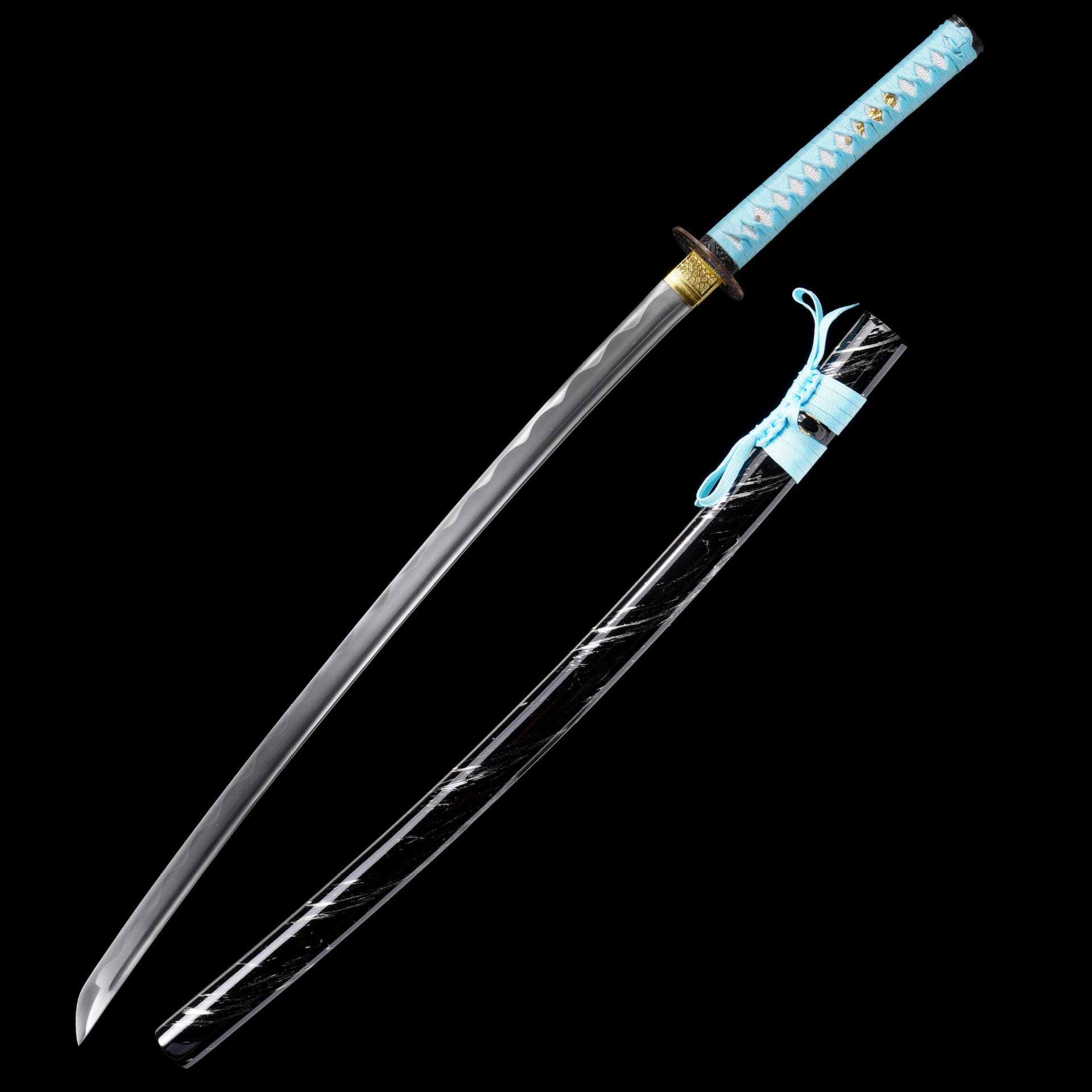 龙泉市刀剑1045中碳钢一体日式指挥打刀Katana防身宝剑收藏未开刃,特色手工艺,剑袋,淘宝优惠券,粉丝福利购,淘宝优惠卷