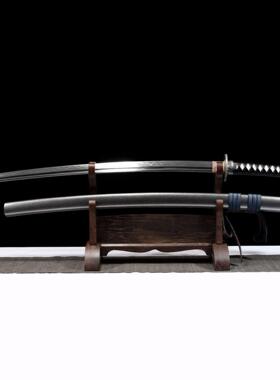 龙泉市刀剑T10烧刃Katana手工锻打日式指挥刀影宝剑冷兵器未开刃
