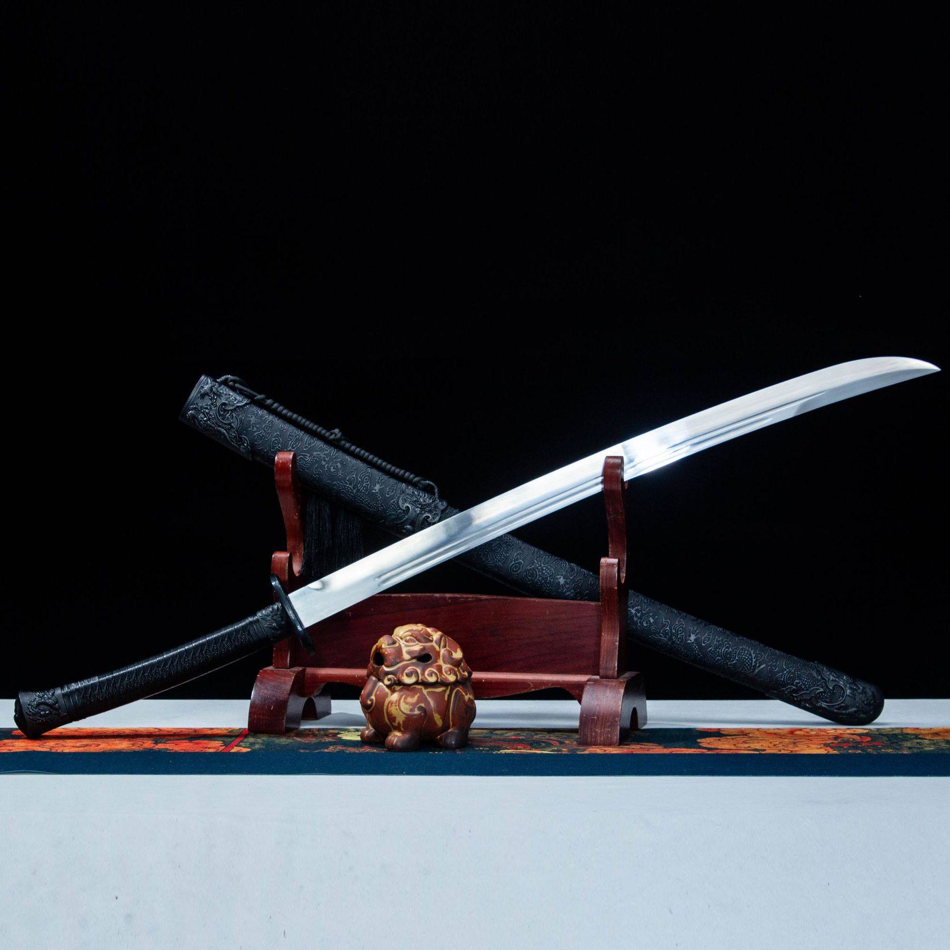 龙泉市刀剑一体高锰钢清腰刀锦衣卫佩刀雁翎刀影视刀绣春刀未开刃,特色手工艺,剑袋,淘宝优惠券,粉丝福利购,淘宝优惠卷