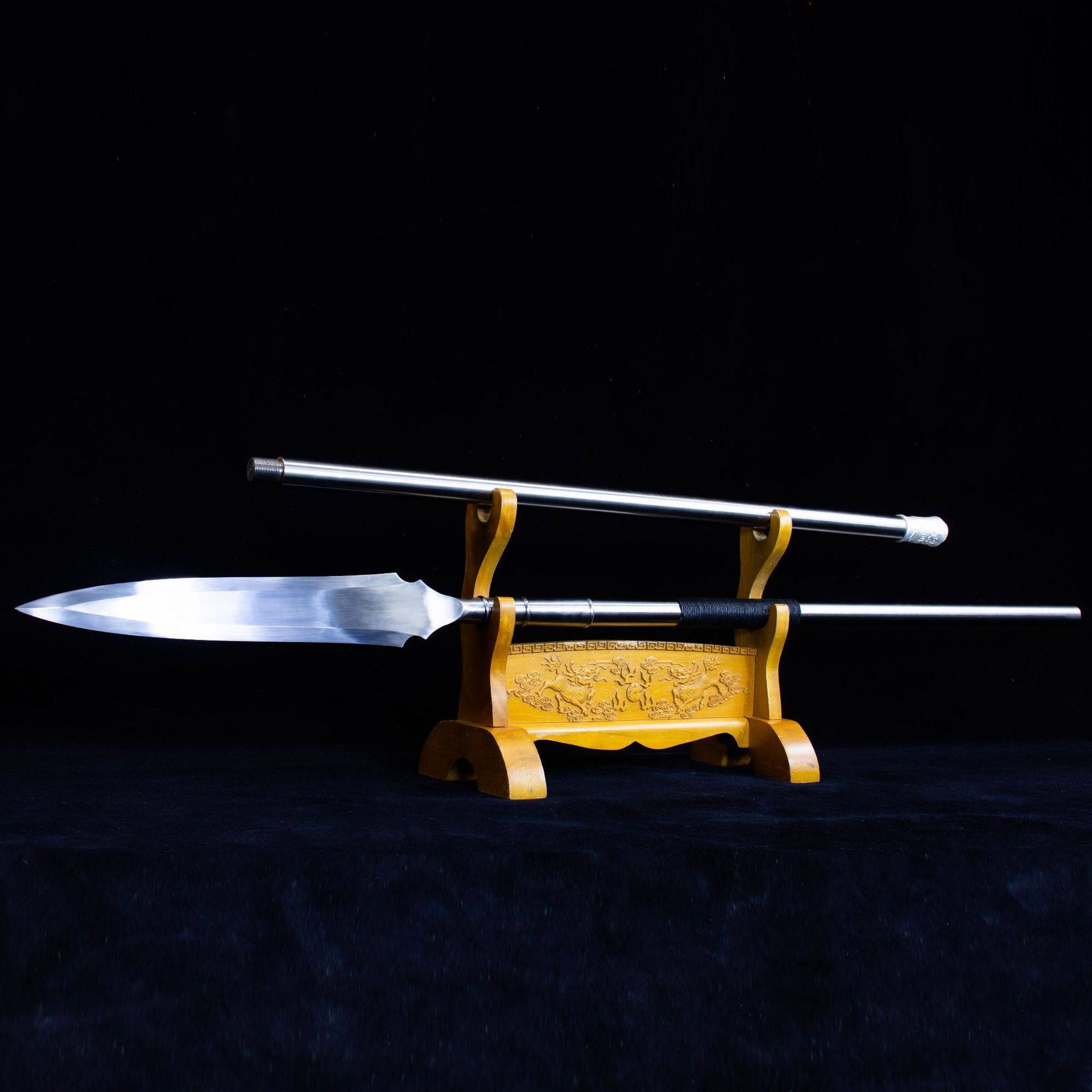 龙泉市刀剑手工锻打赵云火云岳飞枪杨家长枪十八般兵器宝剑未开刃,特色手工艺,剑袋,淘宝优惠券,粉丝福利购,淘宝优惠卷