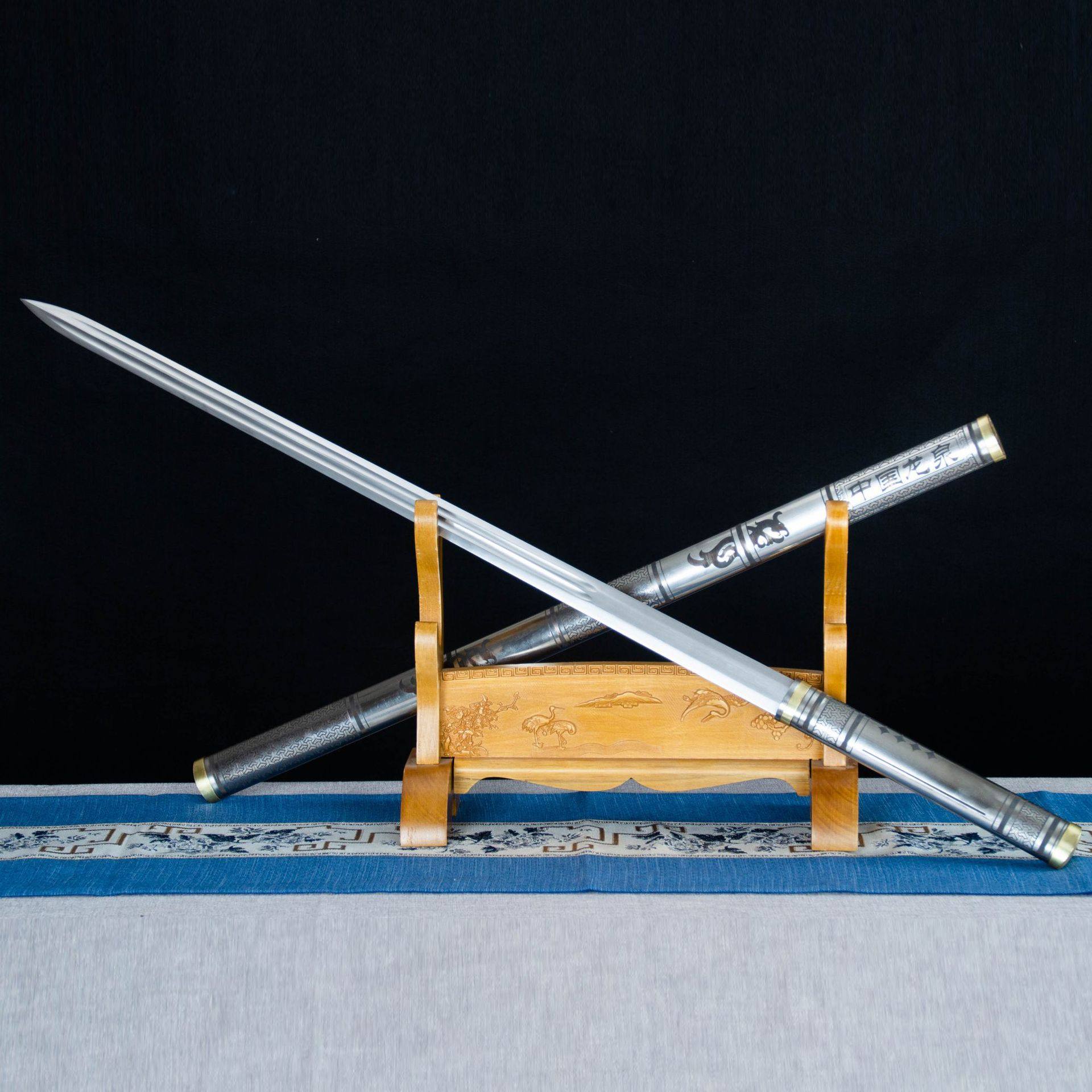龙泉市刀剑高锰钢手工锻打唐剑影视清剑简装宝剑工艺品收藏未开刃,特色手工艺,剑袋,淘宝优惠券,粉丝福利购,淘宝优惠卷