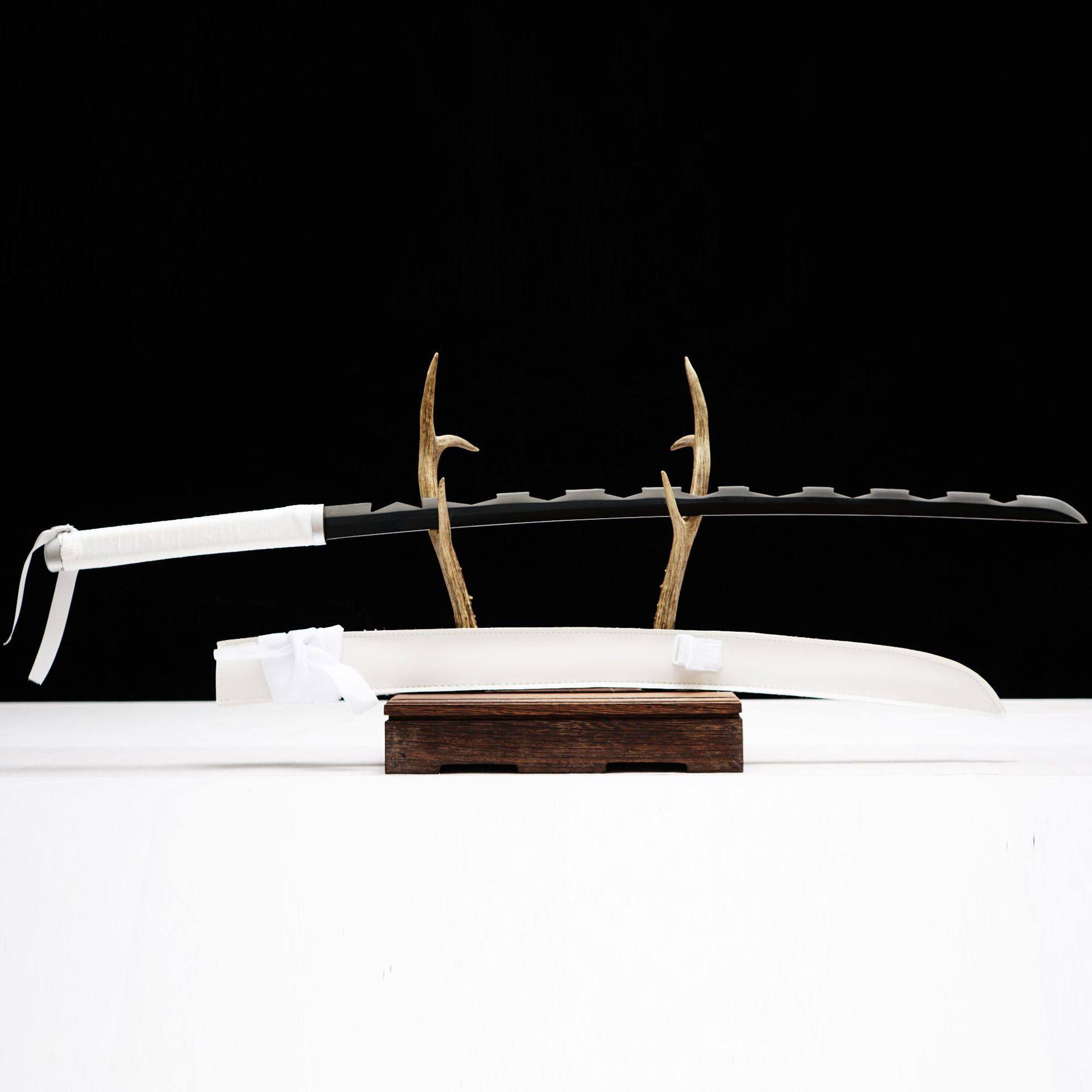 龙泉市刀剑1045碳钢日式长指挥刀Katana鬼灭之刃嘴平伊之助未开刃,特色手工艺,剑袋,淘宝优惠券,粉丝福利购,淘宝优惠卷