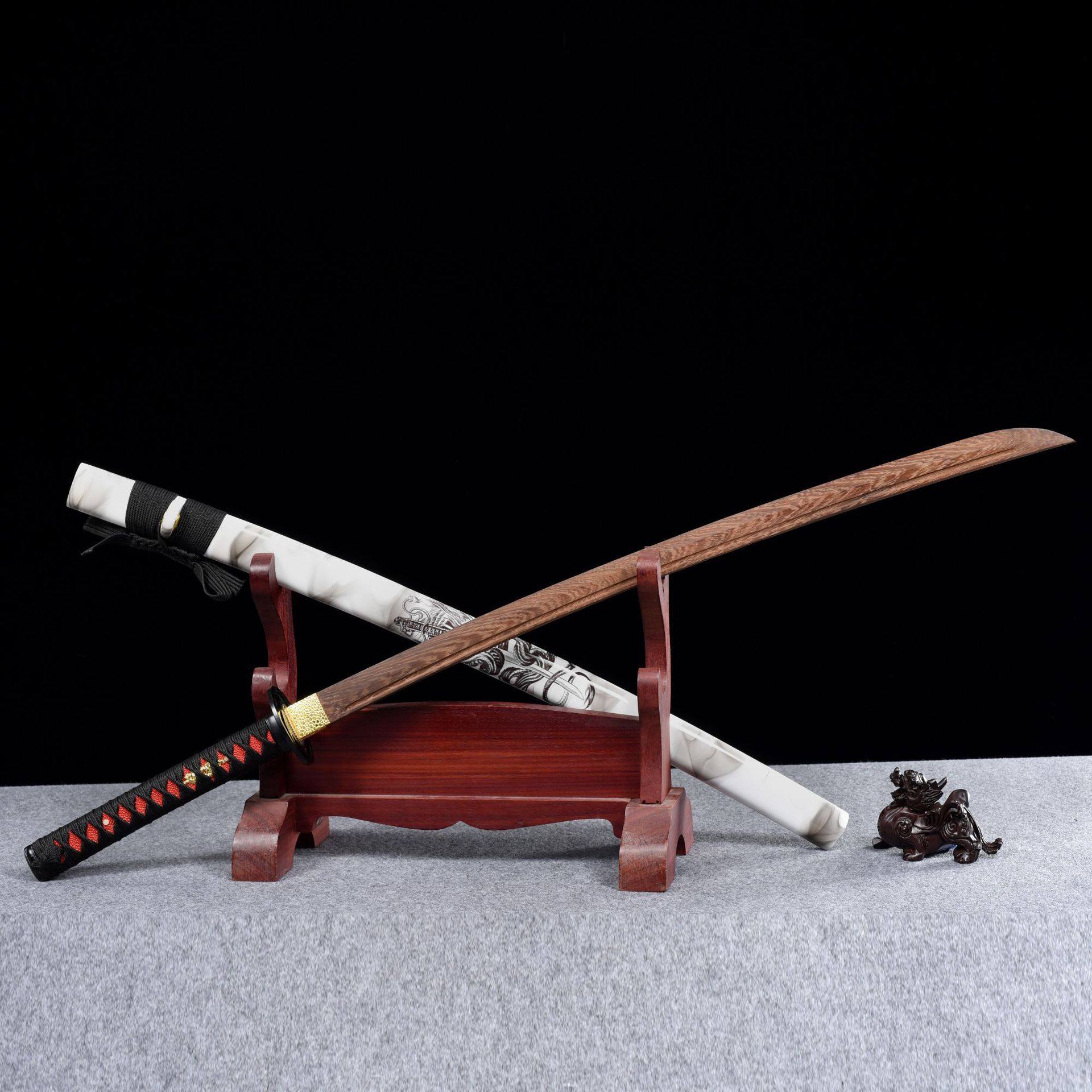 龙泉市刀剑花梨木动漫日本剑一体传统冷兵器影视刀cos长剑未开刃,特色手工艺,剑袋,淘宝优惠券,粉丝福利购,淘宝优惠卷