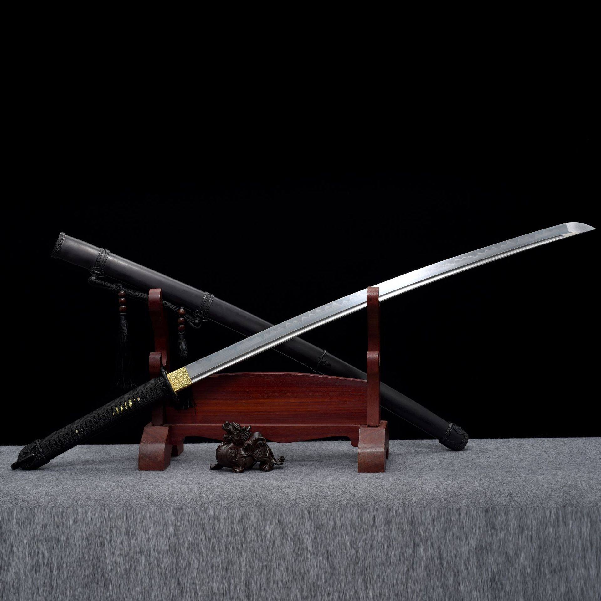 龙泉市刀剑碳钢烧刃98军刀日式指挥刀影视冷兵器工艺收藏品未开刃,特色手工艺,剑袋,淘宝优惠券,粉丝福利购,淘宝优惠卷