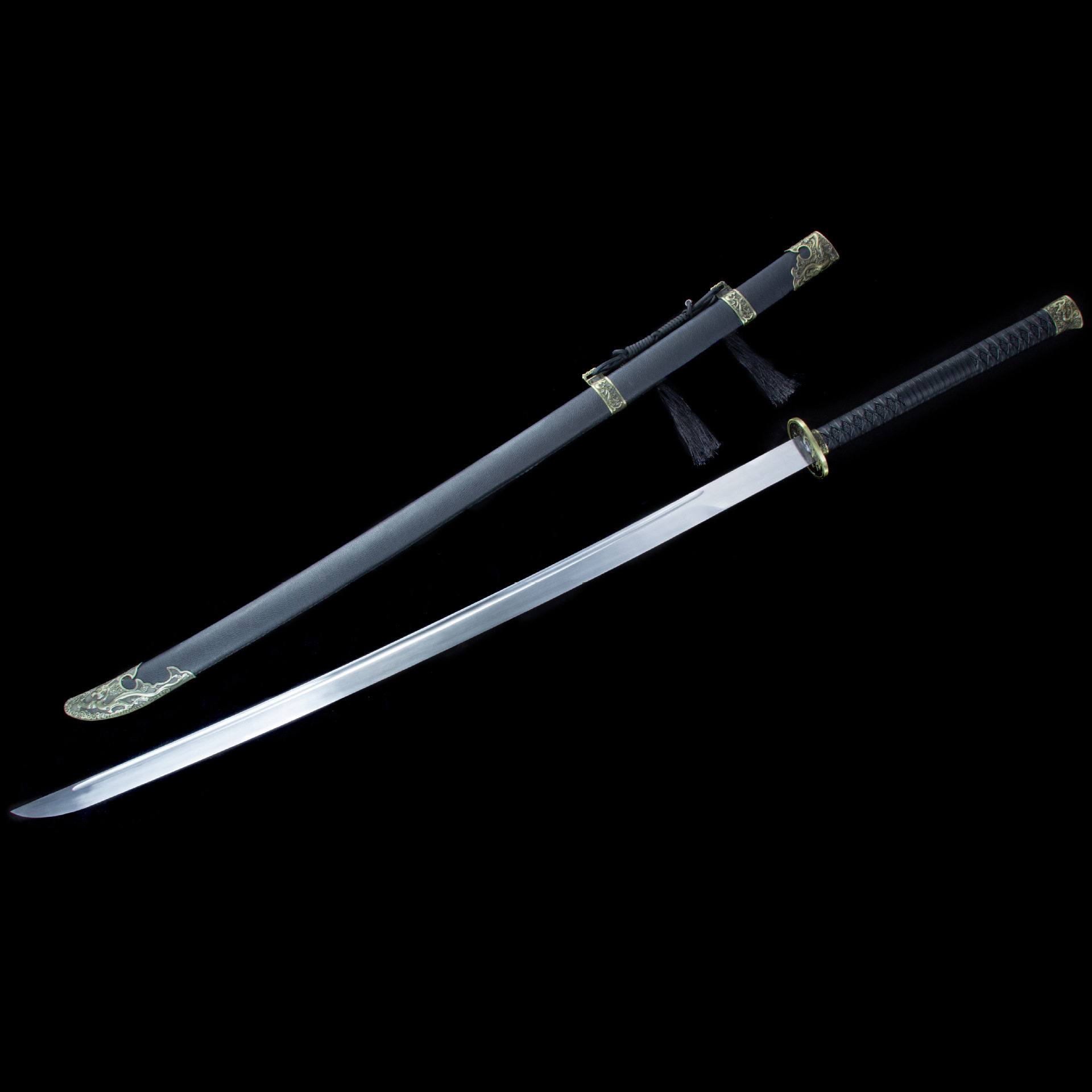 龙泉市刀剑高锰钢手工一体双手刀传统苗刀武术宝剑长刀收藏未开刃,特色手工艺,剑袋,淘宝优惠券,粉丝福利购,淘宝优惠卷