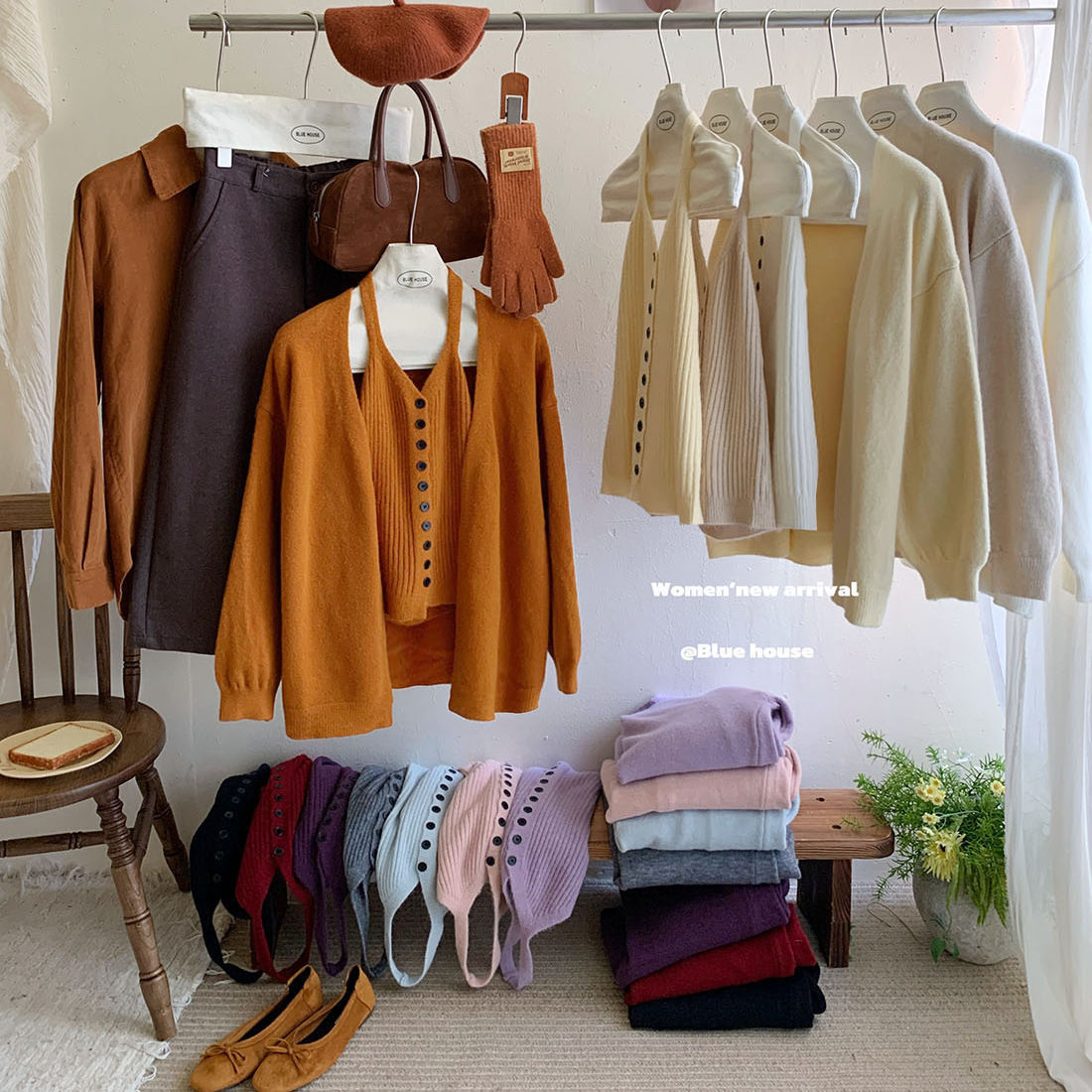 气质温柔软糯慵懒风针织开衫外套