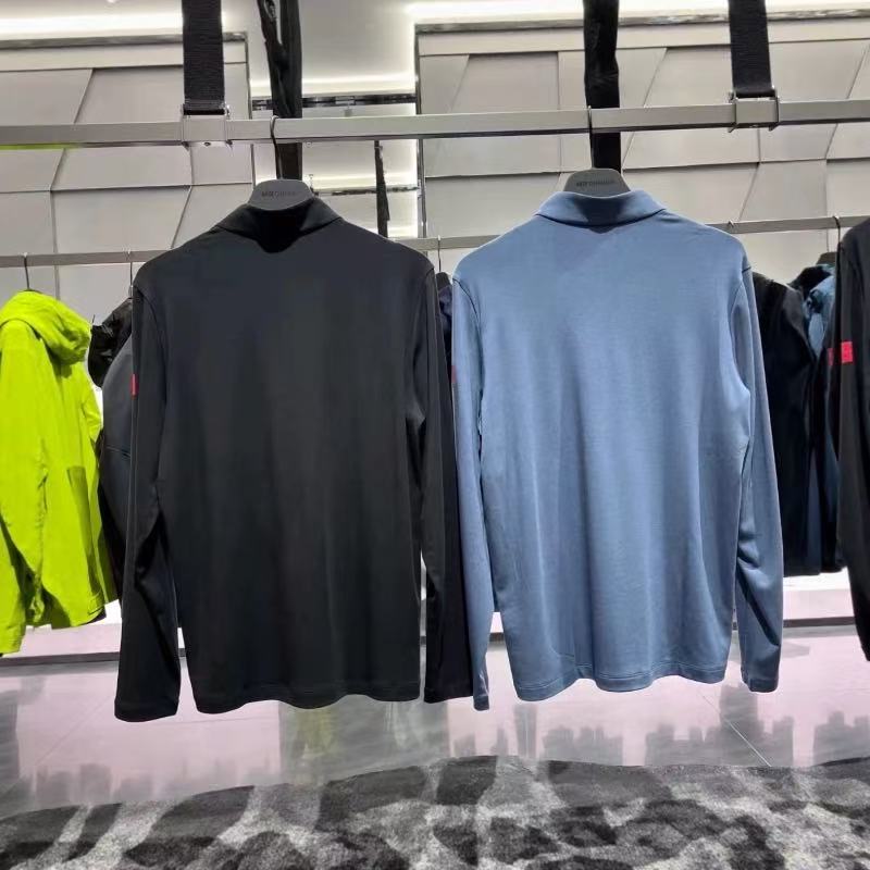 安踏冬季新款男立领针织长袖T恤