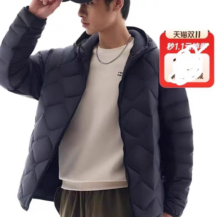 安踏运动休闲羽绒服外套图片