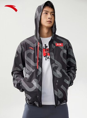 安踏男中国上衣夏季连帽外套