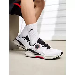 安踏燃炼Pro丨男运动鞋春季轻便透气网面旋钮减震训练鞋112427780