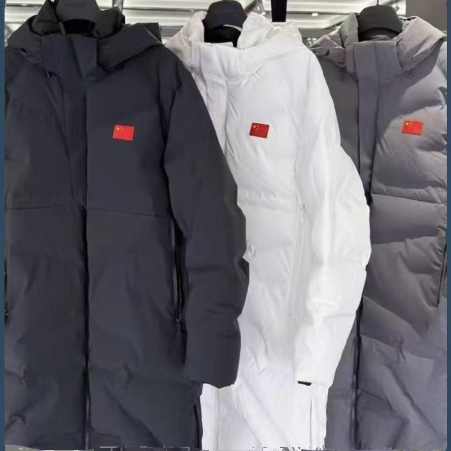安踏冠军全天候系列2024冬男长款防泼水鹅绒连帽羽绒服152510916