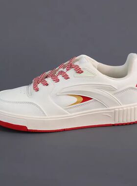 安踏AT982丨板鞋男鞋2022冬季新款白色休闲鞋厚底运动鞋11224806