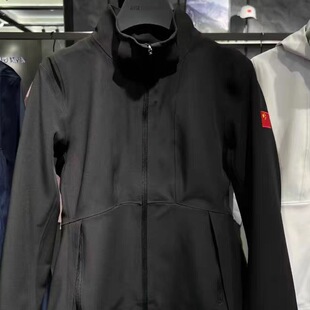 安踏冠军全天候冲锋衣国旗女冬梭织加绒防泼水运动外套162440604