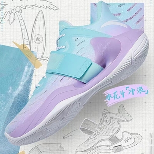 安踏水花4代篮球鞋2022新款2耐磨3汤普森5kt7实战6球鞋112221602