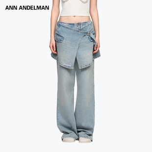 气质不显胖显瘦又显高裤 ANN 微喇牛仔裤 新款 子 ANDELMAN2025年秋季