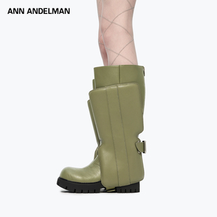 SHADOW影子 ANDELMAN ANN 高筒骑士靴厚底长靴 吴千语同款