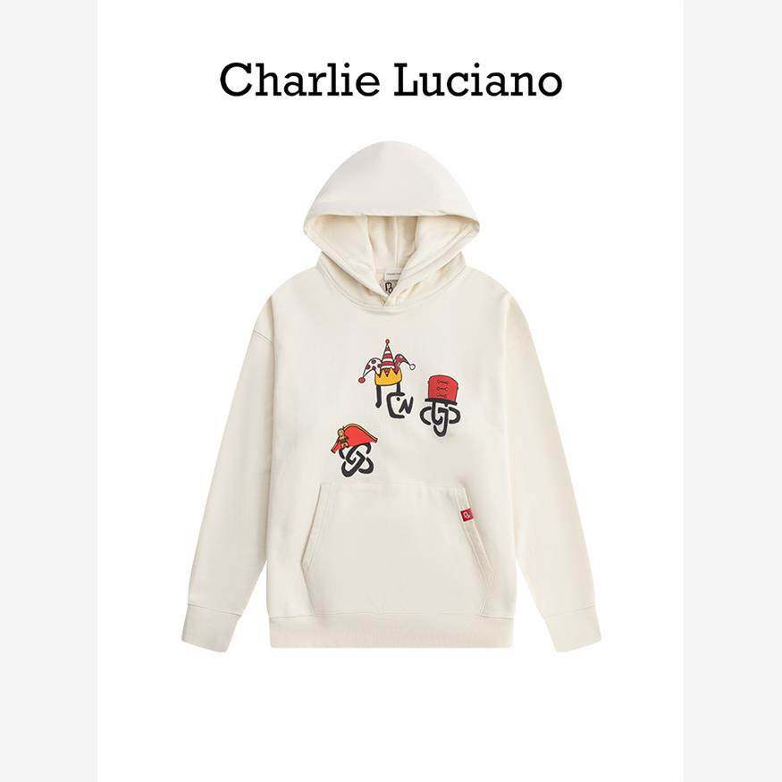 Charlie LucianoX 胡桃夹子联名帽子印花连帽帽衫潮牌设计感卫衣