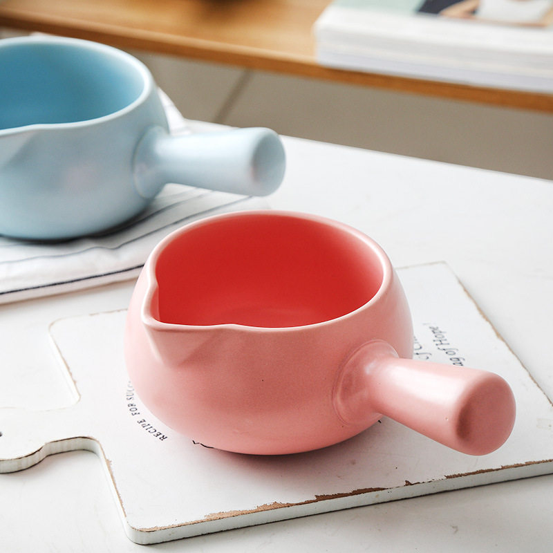 迷你陶瓷锅单柄家用奶锅煮奶宝宝婴儿辅食锅不粘锅小奶锅一人食锅