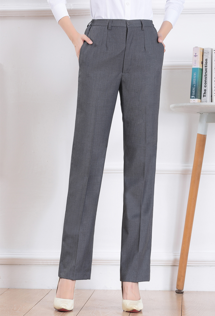 西裤灰色直筒西装裤子