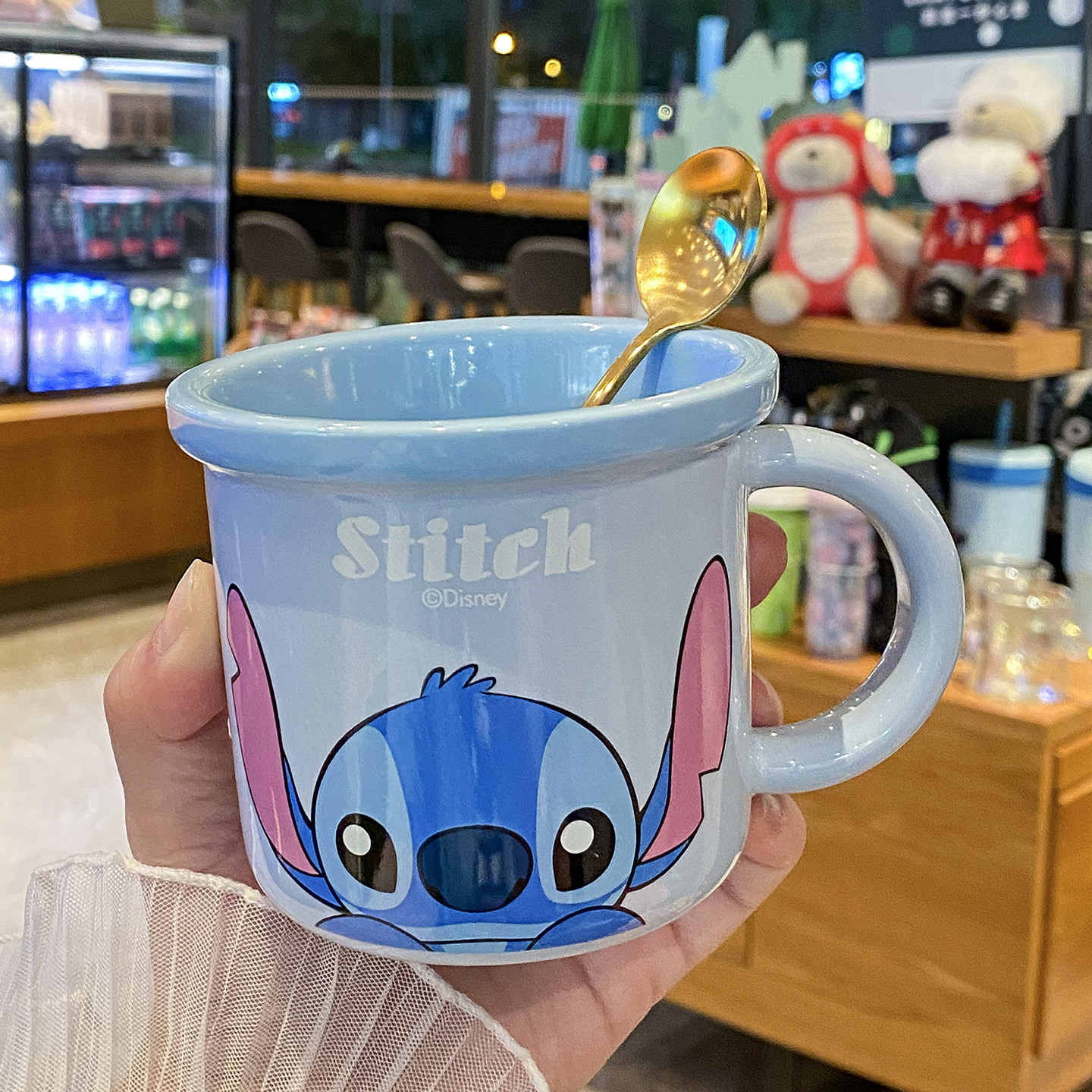 正品迪士尼家用卡通牛奶杯