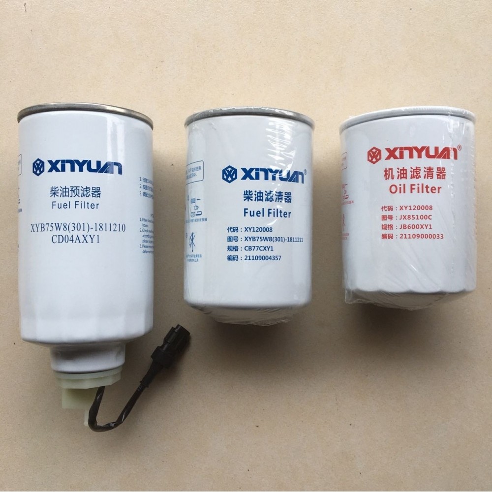 新源轮式挖掘机B75新柴4D32YG30动力油水分离器柴油机油滤芯保养